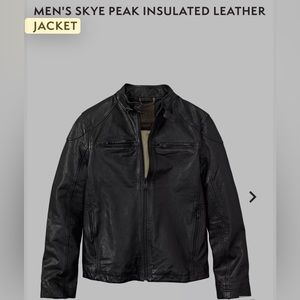 Timberland Men’s Skye Peake insulated leather jacket (size M)